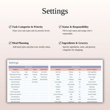 ADHD Planner Spreadsheet for Google Sheets & Excel | Habit, Task, Meal & Finance Tracker