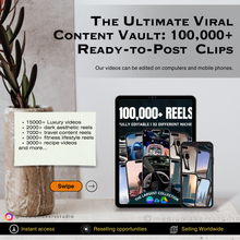 100,000+ Luxury 4K Video Reels Bundle for Instagram TikTok YouTube Shorts Faceless Content
