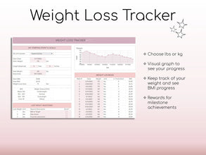All-in-One Weight Loss & Fitness Tracker | Google Sheets Calorie & Workout Planner | Digital Habit, Meal & Body Measurement Tracker | Health & Fitness Spreadsheet
