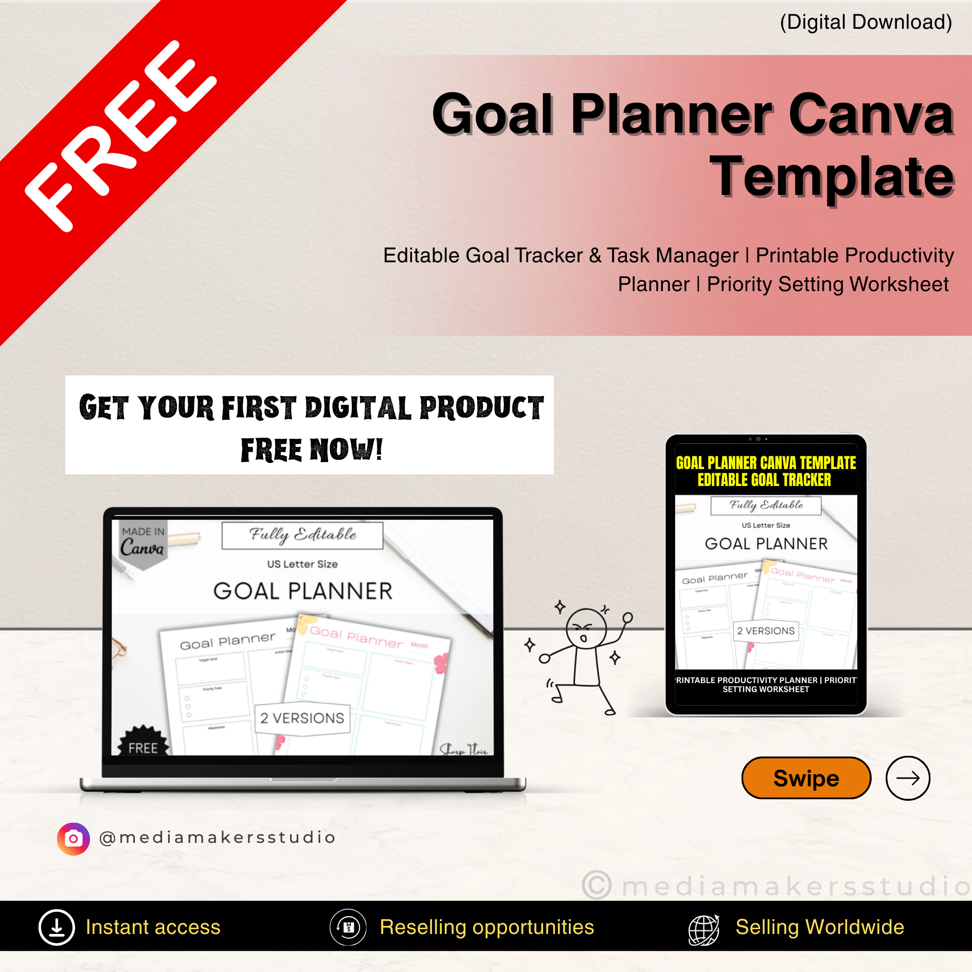 Making Money on Instagram Guide | 35-Page Instagram Marketing eBook | Grow, Monetize & Sell with Instagram | Digital Download